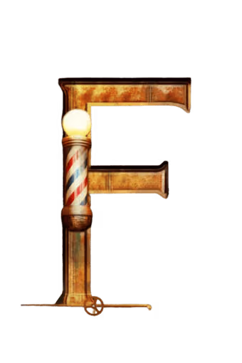 Flame Barbershop Logo